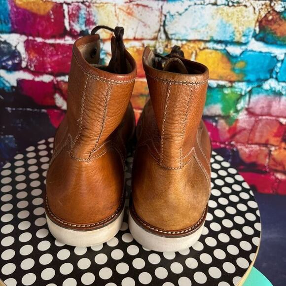 Andrew Marc Ashford AMASHFL-2274 Men's Boots Sz 12 M Brown Leather Lace Up - Picture 2 of 8